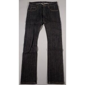 Armani Jeans Denim Mens 30 Dark Indigo Blue Classic Wash J107A Straight Leg
